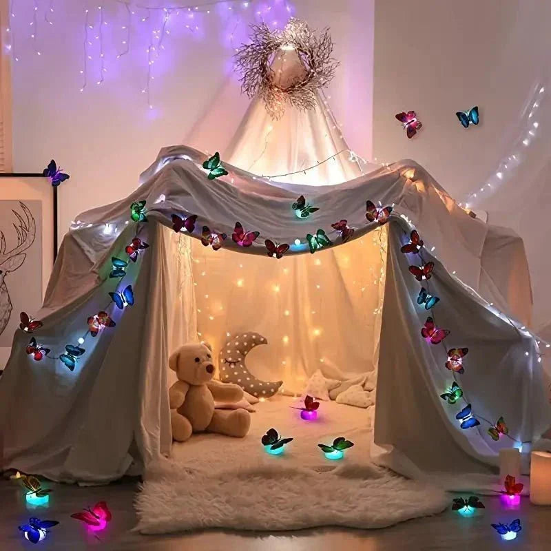6 PCS ,LED Butterfly Night Light Pack Of (6 Pcs)