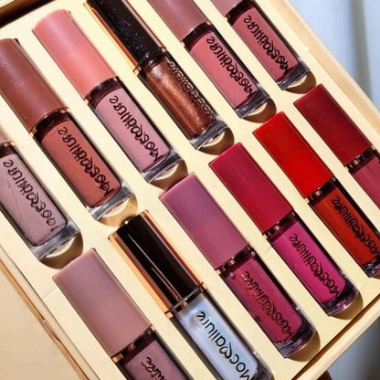 EID Offer 40 % Off Matte Lip Gloss Set ( Pack of 12 ) Allow to open پارسل کھول کر چک کرے اس کے بعد پیمنٹ ادا کرے