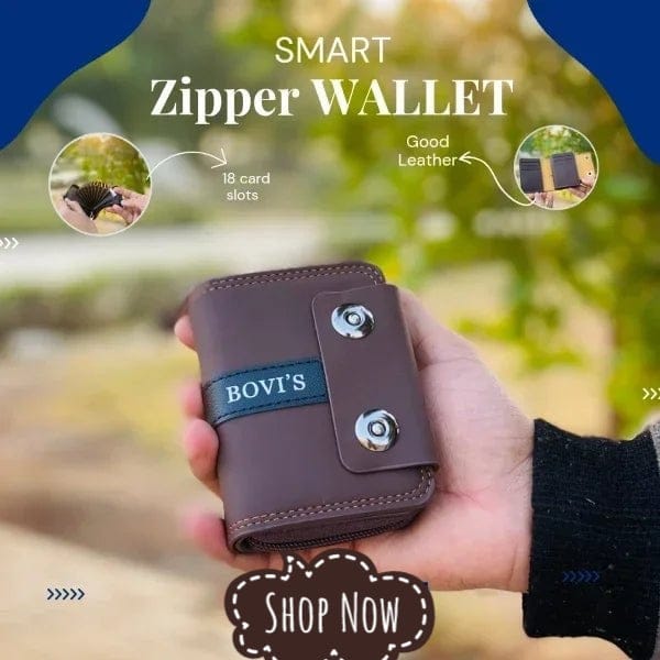 Zipper Smart Wallet Free Home Delivery